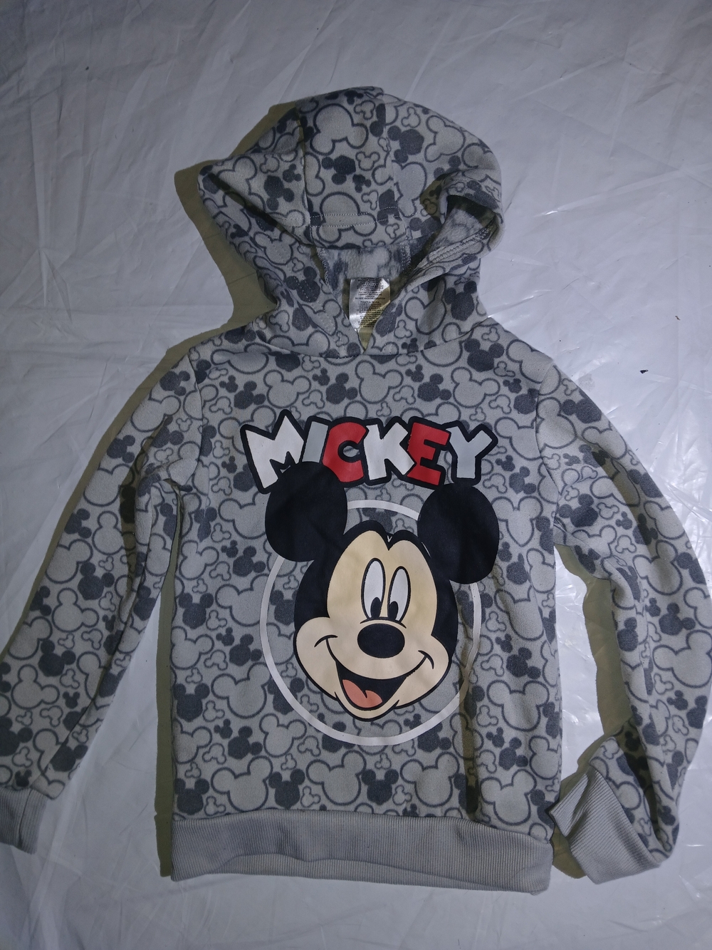 Disney Gray Mickey Mouse Hoodie w/ Red Accents | Size 4T | Like New